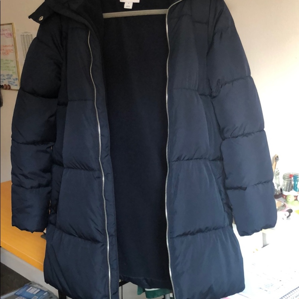 Old Navy Women’s Long Blue Hooded Frost Free Parka